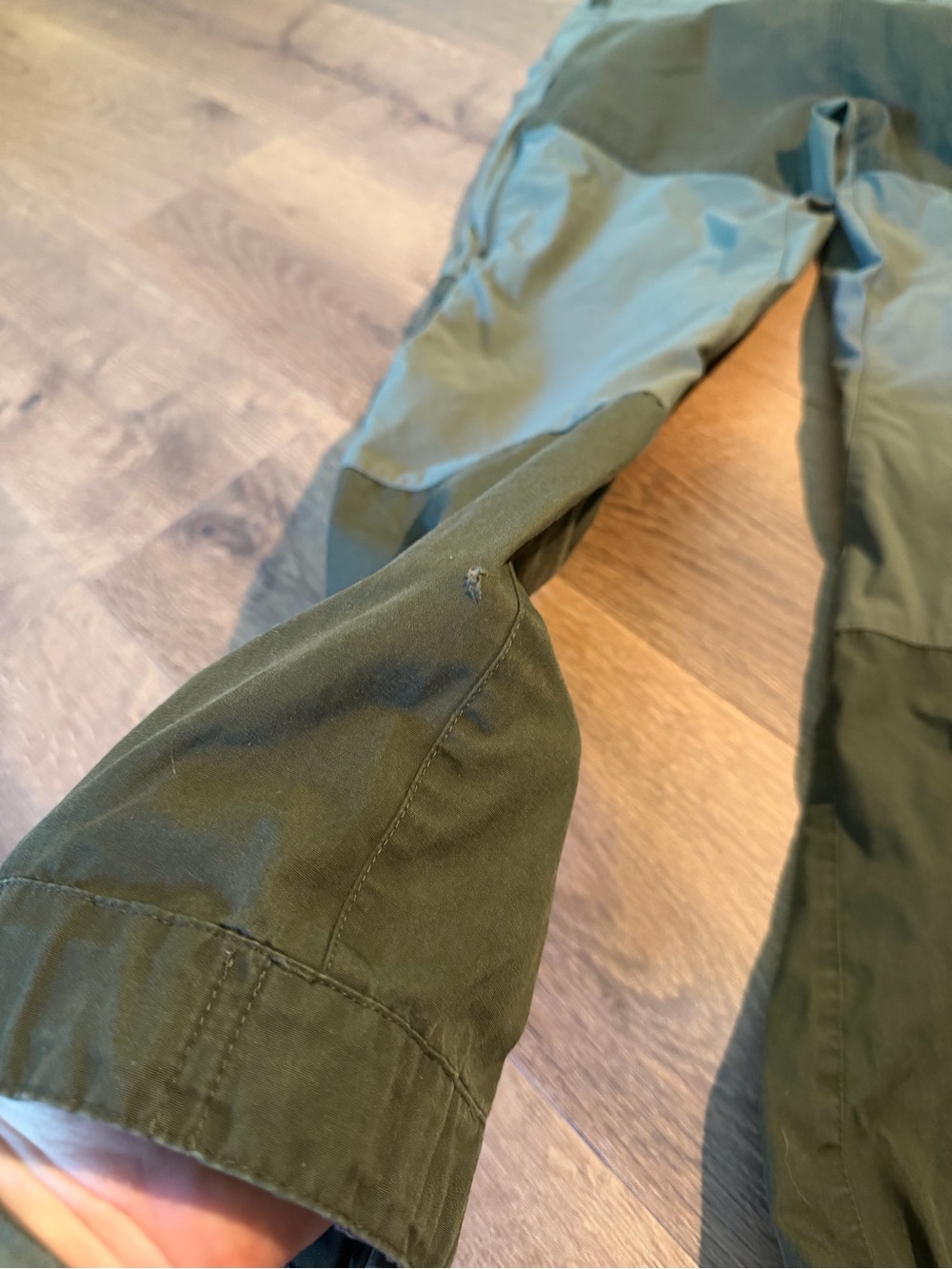 Men's Two-Tone Green Fjall Raven Keb Trouser - Picture 4 of 4